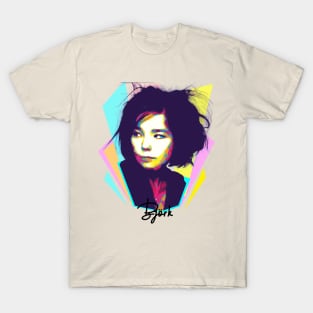 Bjork Wpap Pop Art Design T-Shirt